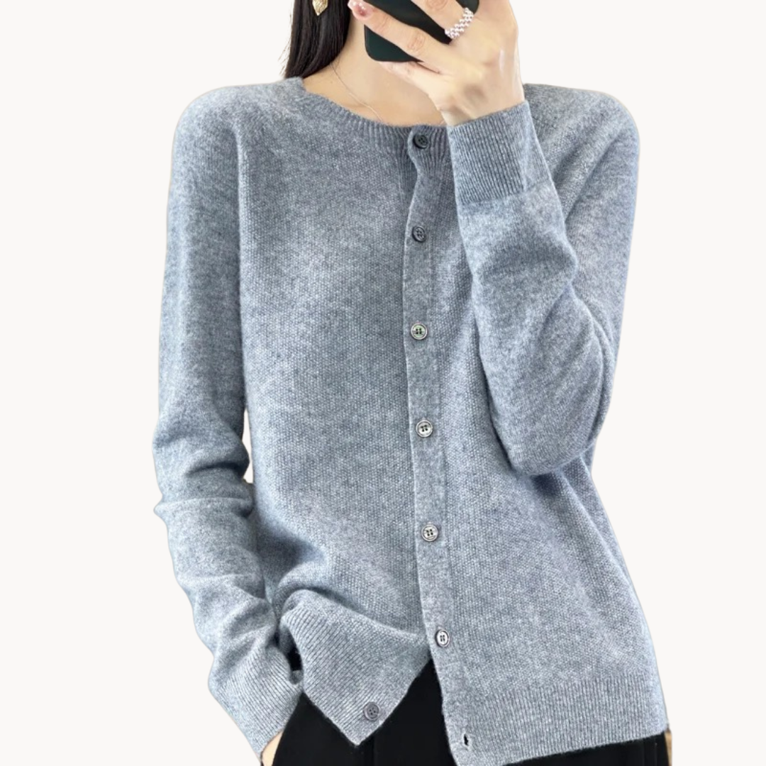 Melissa | Classic Wool Cardigan