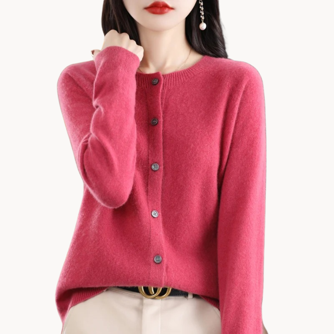 Melissa | Classic Wool Cardigan