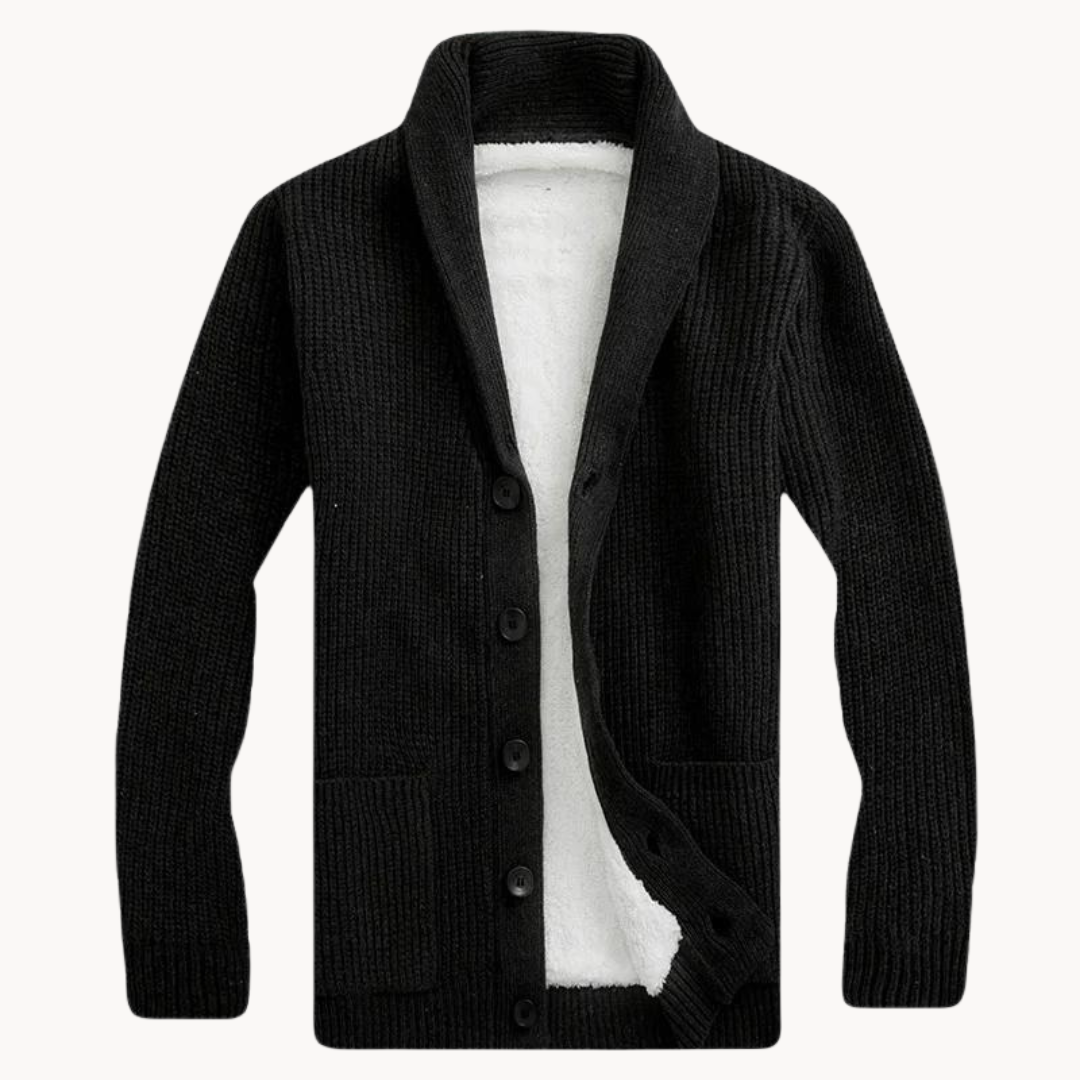 Noah | Luxe Shawl Collar Fleece Cardigan