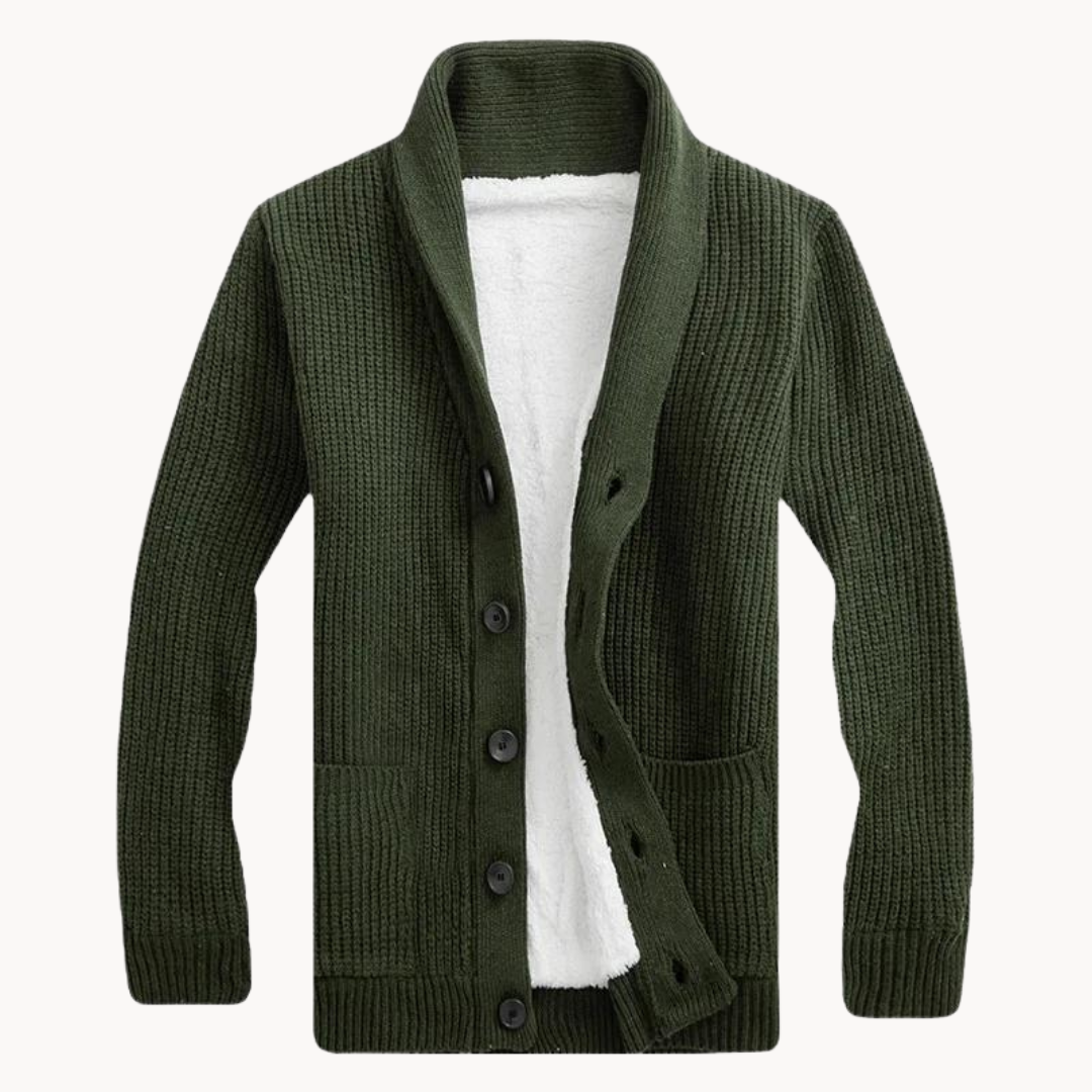 Noah | Luxe Shawl Collar Fleece Cardigan