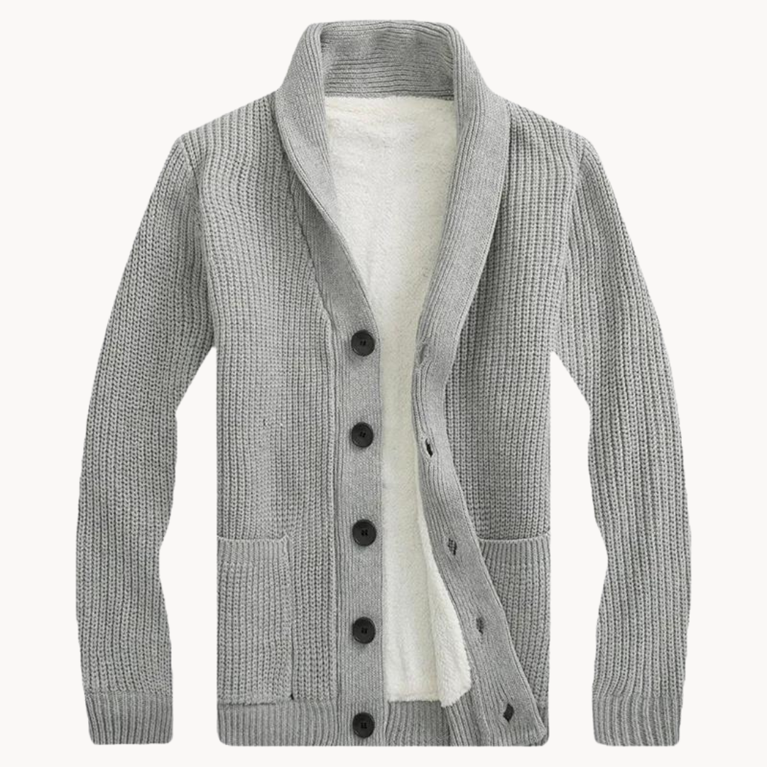 Noah | Luxe Shawl Collar Fleece Cardigan