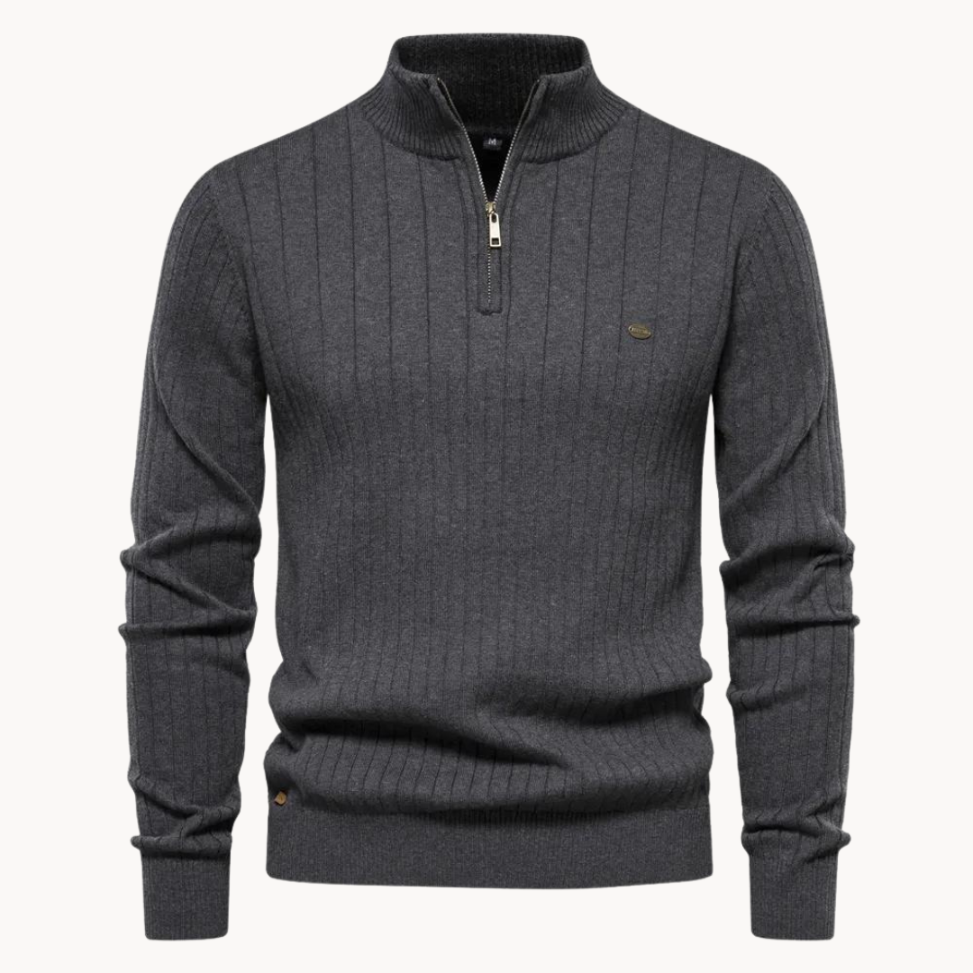 Ray | Cozy Quarter-Zip Sweater for Men