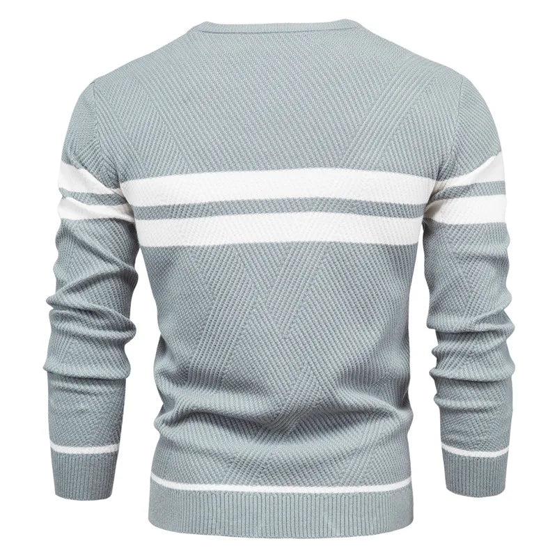 Funa | Striped Crewneck Sweater in Cotton